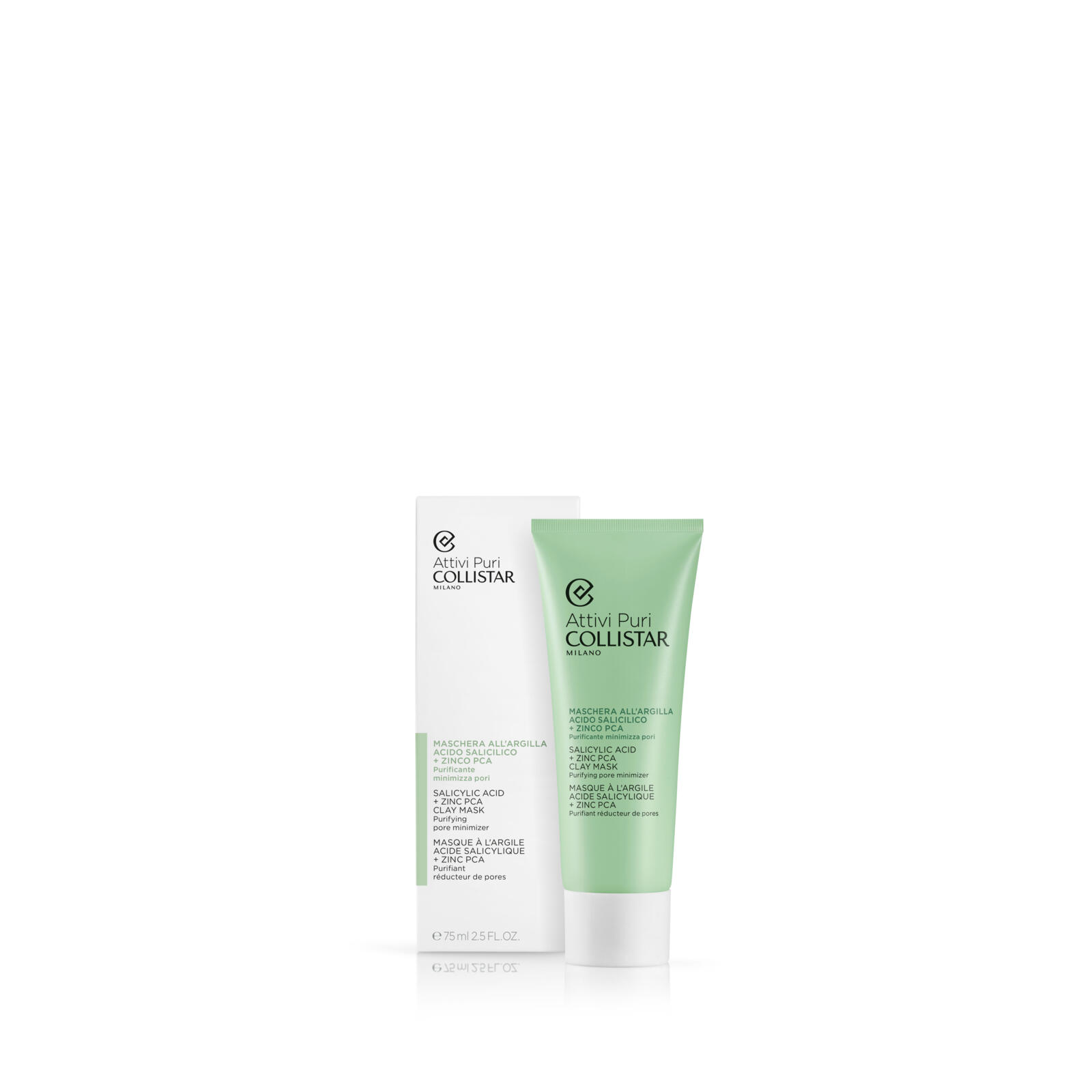 COLLISTAR ATTIVI PURI MASK ARGILLA ACIDO SALICILICO +ZINCO PCA 75ML