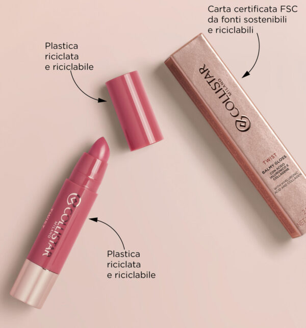COLLISTAR TWIST BALMY GLOSS 216 ROSE - immagine 4