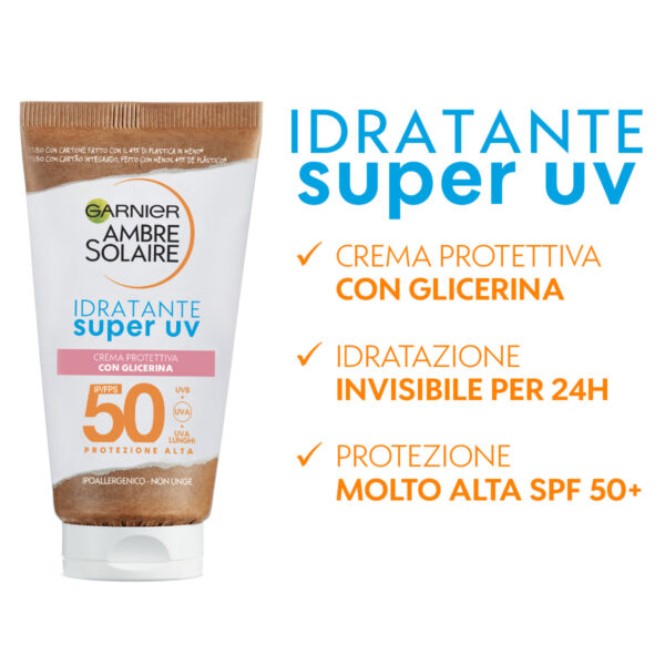 AMBRE SOLAIRE ADVAN. SENS VISO HYDRA IP 50+ 50 ML - immagine 3