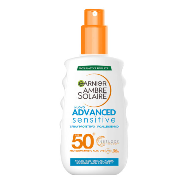 AMBRE SOLAIRE ADVANCED SENS. SPRAY ADULTI IP50+ 200ML