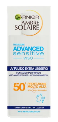 AMBRE SOLAIRE ADVANCED SENS. VISO FLUIDO ANTI AGE IP50 50ML