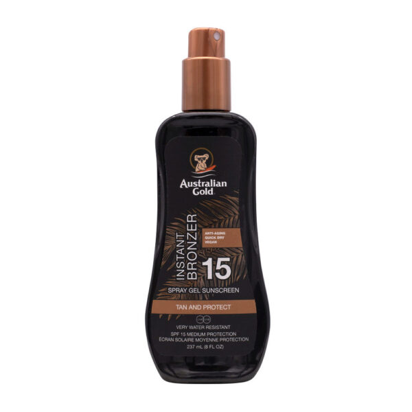 AUSTRALIAN GOLD SPRAY GEL SUNSCREEN SPF15 TAN AND PROTECT 237 ML