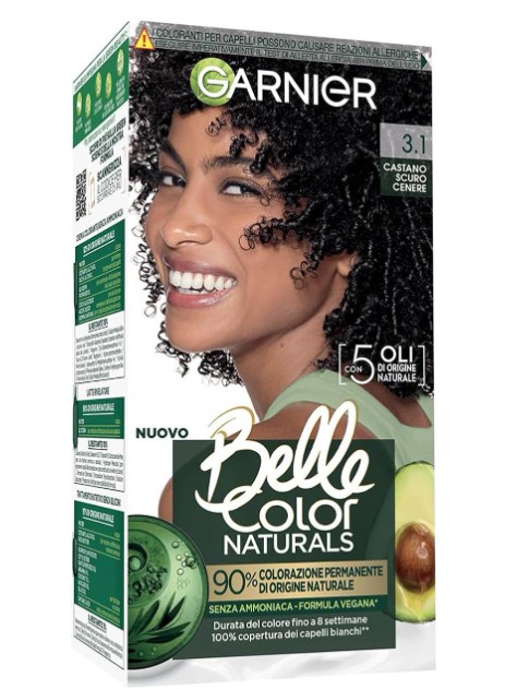BELLE COLOR NATURALS Castano Scuro Cenere 3.1 SENZA AMMONIACA