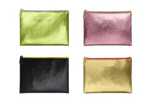 BIFFOLI BUSTA RETTANGOLARE PORTA COSMETICI PICCOLA IN PVC LUCIDA IN 4 COLORI COD.15128