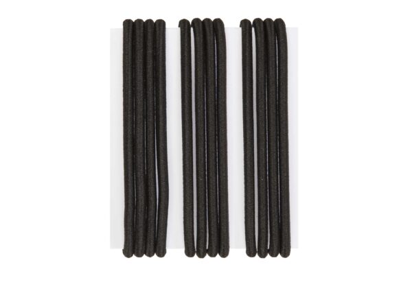 BIFFOLI ELASTICI FINI PER CAPELLI 12 PEZZI COD.80047