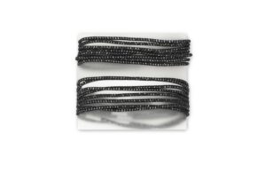 BIFFOLI ELASTICI FINI PER CAPELLI CON FILIGRANA ARGENTO 24 PEZZI COD.80048