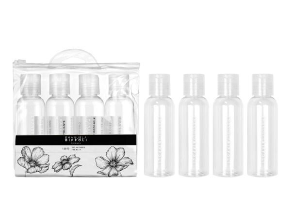 BIFFOLI SET 4 BOTTIGLIETTE DA VIAGGIO COD.15077