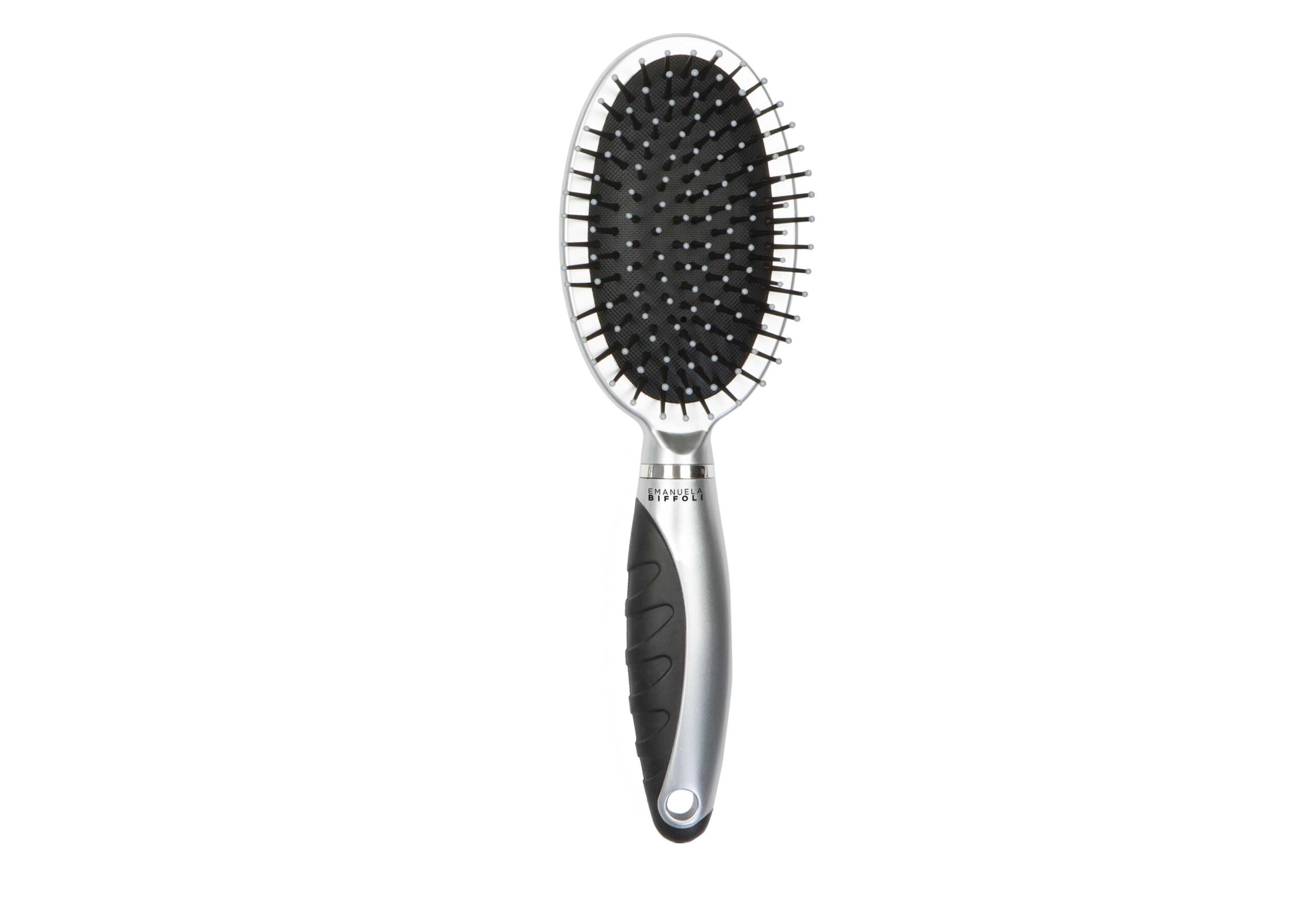 BIFFOLI SPAZZOLA OVALE ARGENTO COD.8802