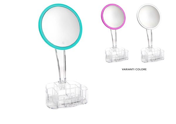 BIFFOLI SPECCHIO CON LUCE LED INGRANDIMENTO 10X COD.10089