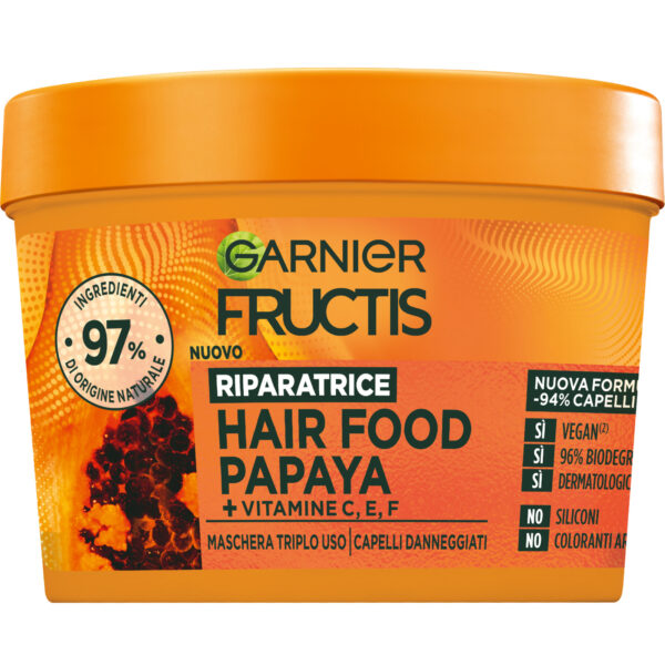 FRUCTIS MASCHERA HAIRFOOD PAPAYA 390 ML