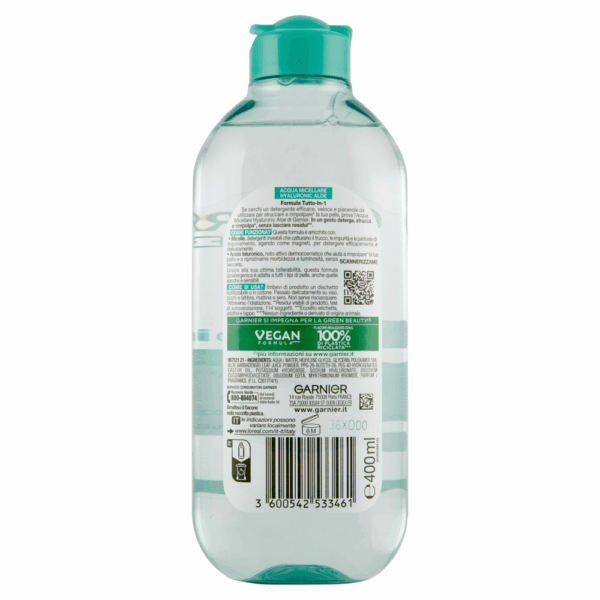 GARNIER SKIN ACTIVE ACQUA MICELLARE ALOE VERA 400 ML - immagine 2