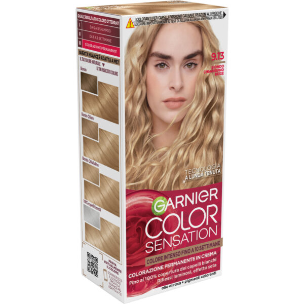 GARNIER COLOR SENSATION KIT BIONDO CHIARISSIMO BEIGE 9.13 - immagine 2
