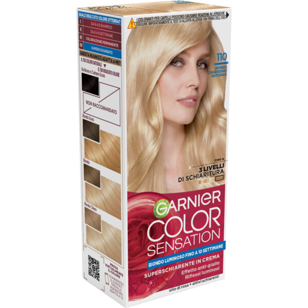 GARNIER COLOR SENSATION KIT BIONDO CHIARISSIMO NATURALE 110 - immagine 2