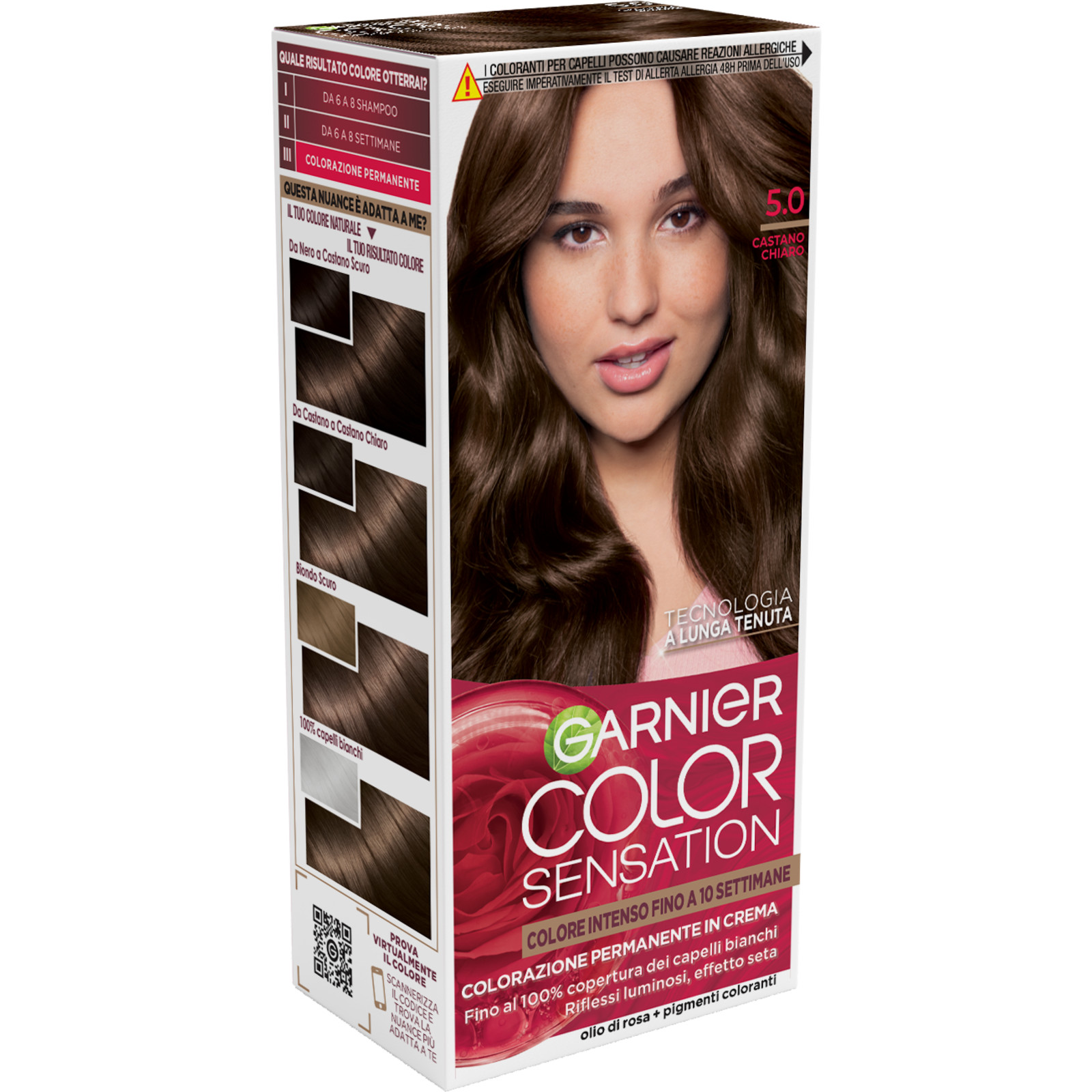 GARNIER COLOR SENSATION KIT CASTANO CHIARO 5.0 - immagine 2