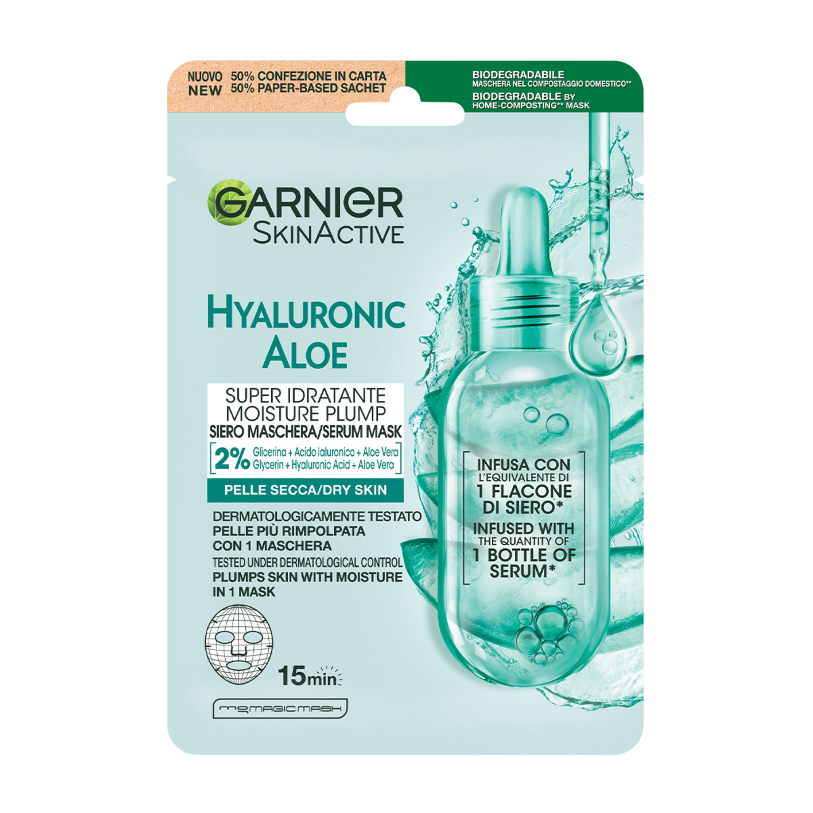 GARNIER HYDRABOMB MASCHERA ALOE 35 GR