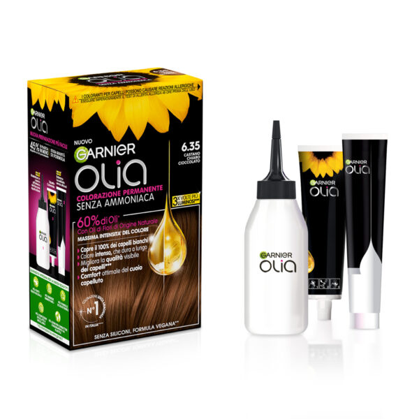 GARNIER OLIA CASTANO CHIARO CIOCCOLATO 6.35 - immagine 4