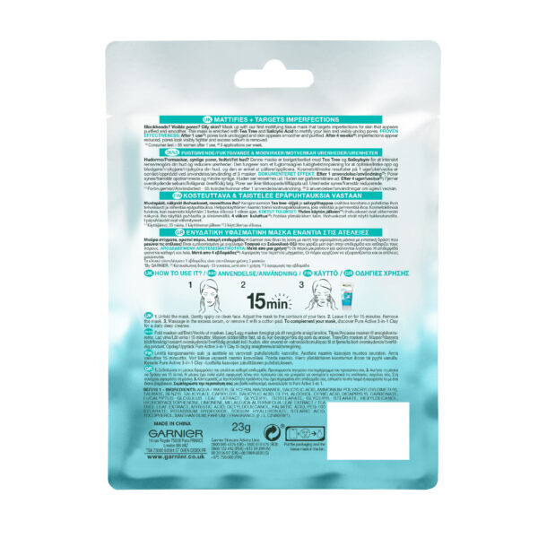 GARNIER PURE MASCHERA TEA TREE - immagine 2