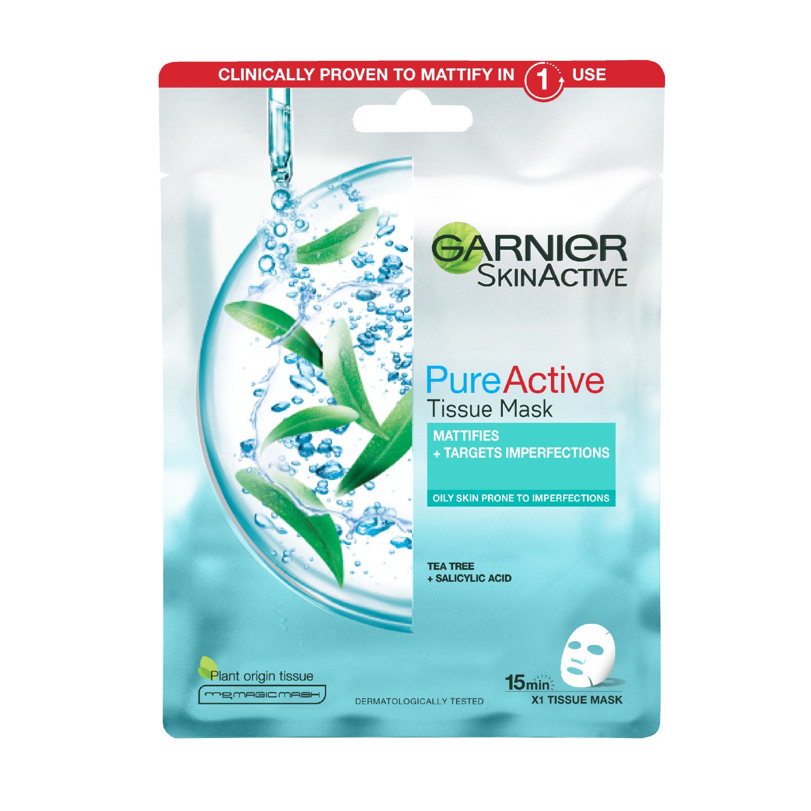 GARNIER PURE MASCHERA TEA TREE