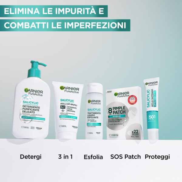 GARNIER SKINE ACTIVE PURE 3IN1 DETERGENTE 150 ML - immagine 3