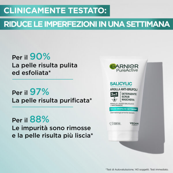 GARNIER SKINE ACTIVE PURE 3IN1 DETERGENTE 150 ML - immagine 6