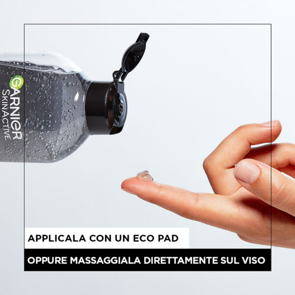 GARNIER SKIN ACTIVE ACQUA MICELLARE GEL PURIFICANTE CARBONE 400 ML - immagine 5
