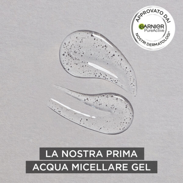 GARNIER SKIN ACTIVE ACQUA MICELLARE GEL PURIFICANTE CARBONE 400 ML - immagine 2