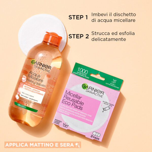 GARNIER SKIN ACTIVE ACQUA MICELLARE PEELING DELICATO 400 ML - immagine 6
