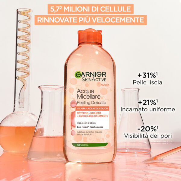 GARNIER SKIN ACTIVE ACQUA MICELLARE PEELING DELICATO 400 ML - immagine 3