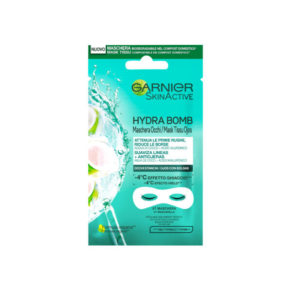 GARNIER SKIN ACTIVE EYE TISSU EACQUA COCCO & ACIDO IALURONICO
