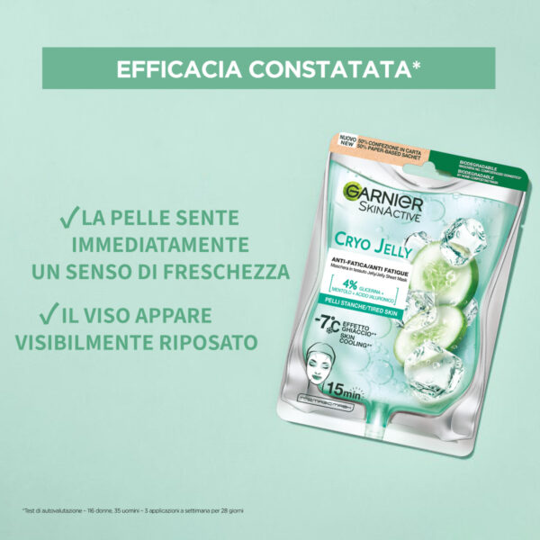 GARNIER SKIN ACTIVE MASCHERA IN TESSUTO VISO CRYO JELLY - immagine 4