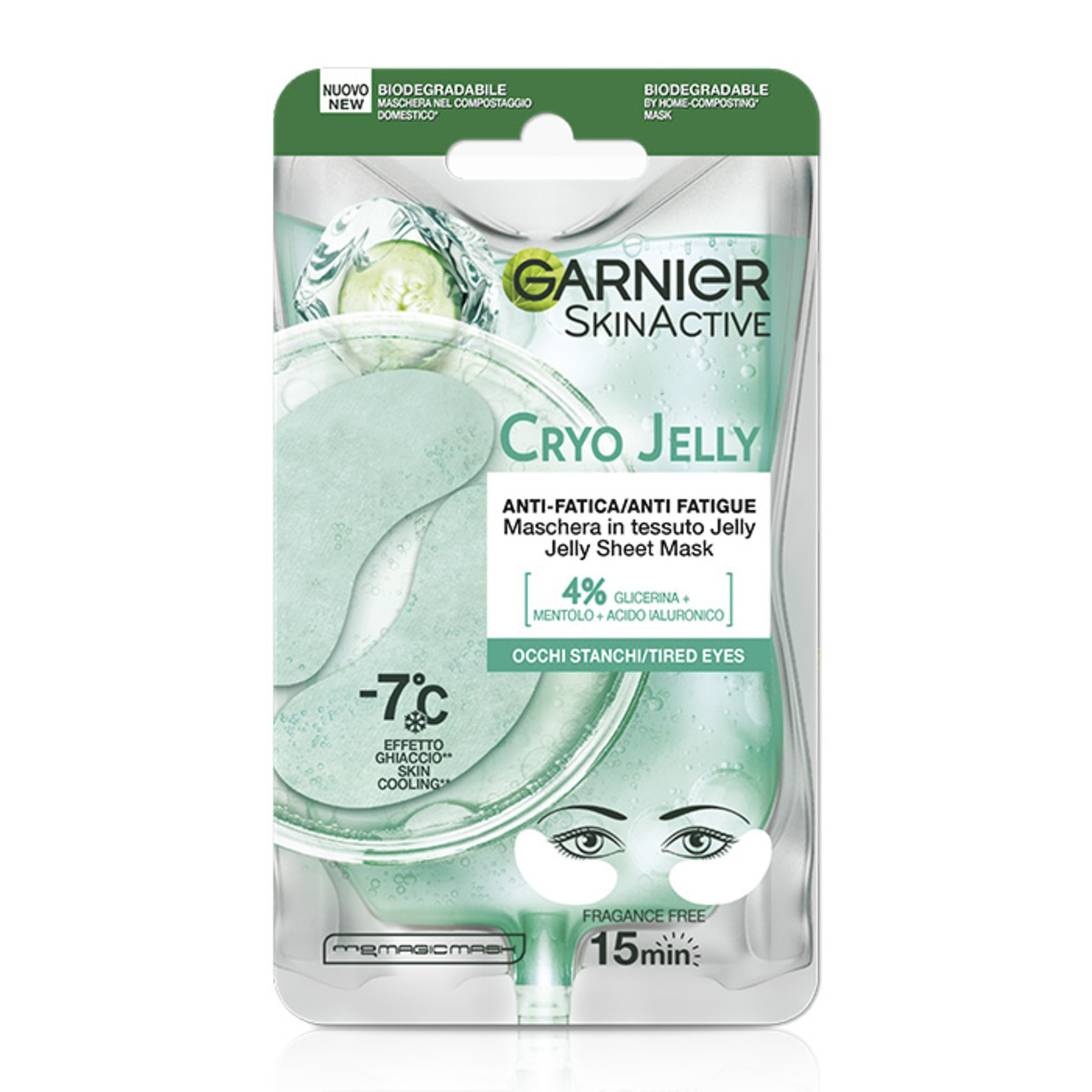 GARNIER SKIN ACTIVE MASCHERA TESSUTO OCCHI CRYO JELLY