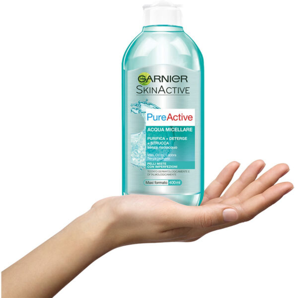 GARNIER SKIN ACTIVE PURE ACTIVE ACQUA MICELLARE 400 ML - immagine 2