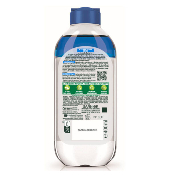 GARNIER SKIN ACTIVE PURE ACTIVE ACQUA MICELLARE FIORDALISO 400 ML - immagine 2