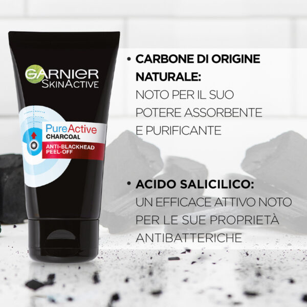 GARNIER SKIN ACTIVE PURE ACTIVE MASK PUNTI NERI - immagine 2