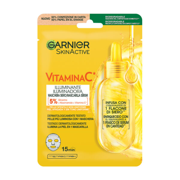 GARNIER SKIN ACTIVE VITAMINA C MASCHERA IN TESSUTO
