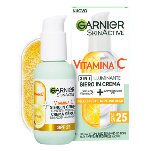 GARNIER SKIN ACTIVE VITAMINA C SIERO IN CREMA 50 ML - immagine 3