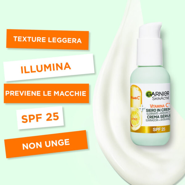 GARNIER SKIN ACTIVE VITAMINA C SIERO IN CREMA 50 ML - immagine 6