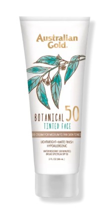 AUSTRALIAN GOLD BOTANICAL TINTED FACE FAIR/LIGHT SPF50 89ML