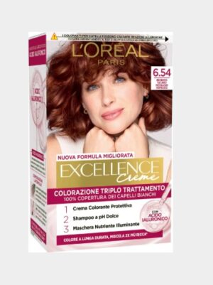 LOREAL EXCELLENCE BIONDO SCURO MOGANO ROSSO 6.54