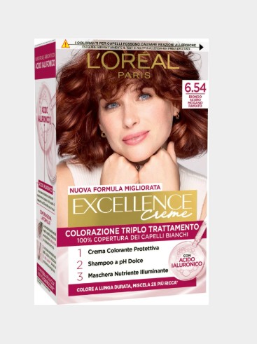 LOREAL EXCELLENCE BIONDO SCURO MOGANO ROSSO 6.54