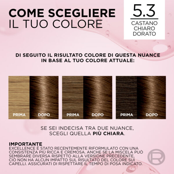 LOREAL EXCELLENCE CASTANO CHIARO DORATO 5.3 - immagine 5