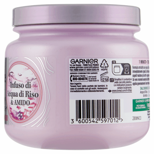 ULTRA DOLCE MASCHERA REMEDY INFUSO DI ACQUA RISO E AMIDO 340 ML - immagine 2