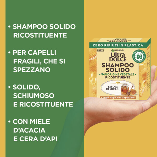 ULTRA DOLCE SHAMPOO SOLIDO TESORI DI MIELE - immagine 3