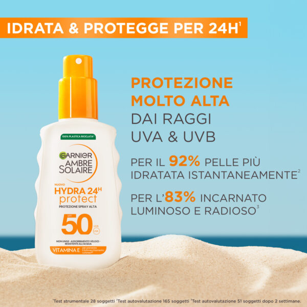 AMBRE SOLAIRE HYDRA 24 SPRAY SPF50 150ML - immagine 4