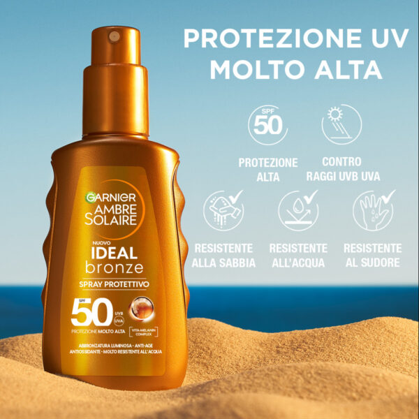 AMBRE SOLAIRE IDEAL BRONZE LATTE SPF50 150ML - immagine 4