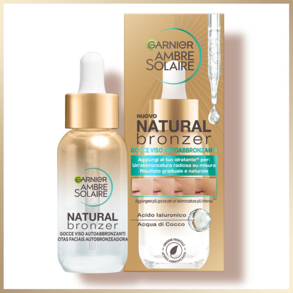 AMBRE SOLAIRE NATURAL BRONZE SELFTAN FACE SERUM 30ML - immagine 3