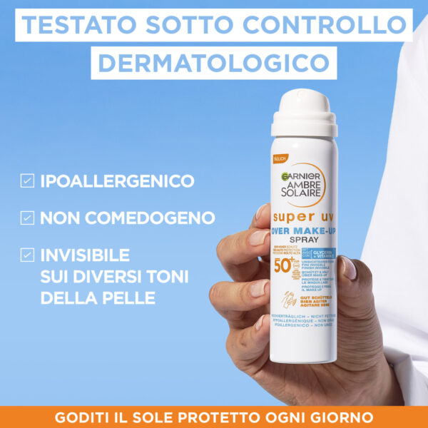 AMBRE SOLAIRE SUPER UV OVER MAKEUP MIST IP50+ - immagine 5