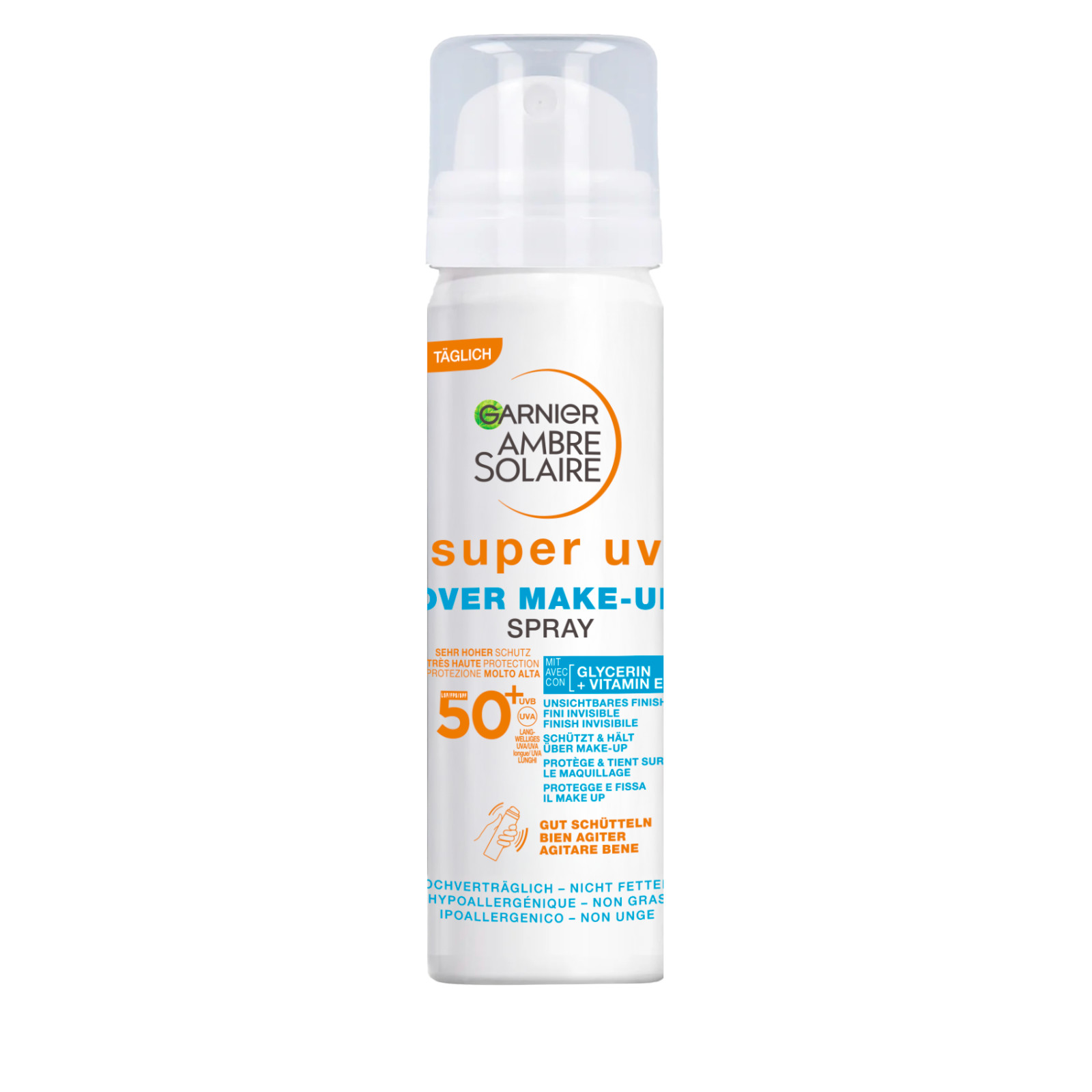 AMBRE SOLAIRE SUPER UV OVER MAKEUP MIST IP50+