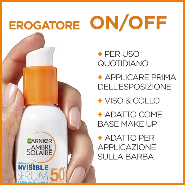 AMBRE SOLAIRE SUPER UV SERUM SPF50 30ML - immagine 2