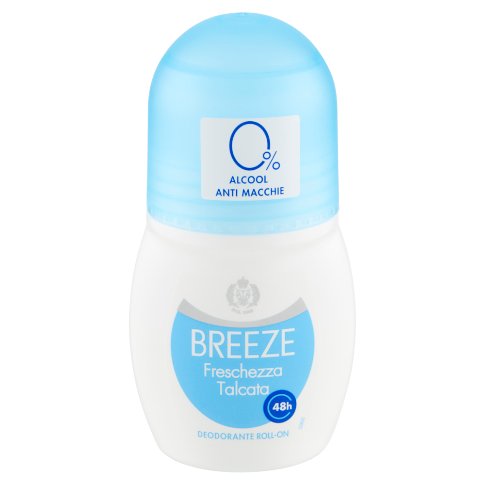 BREEZE DEODORANTE ROLL ON FRESCHEZZA TALCATA 50 ML